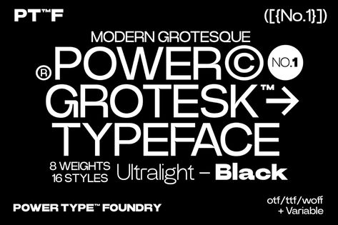 Power Grotesk Font - Download Free Font Typographic Design, Grotesk Font, Trending Fonts, Sans Serif Typeface, Best Free Fonts, Font Inspiration, Serif Typeface, Modern Typography, Font Download