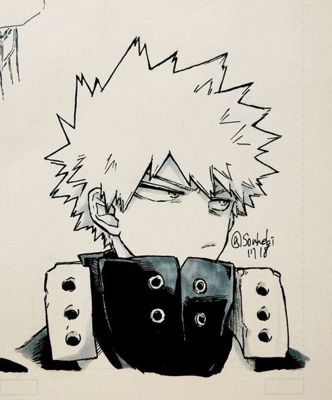 Bakugou Manga, Bakugo Katsuki, Hand Art, Anime Character Drawing, Art Tutorials Drawing, Sketchbook Art Inspiration, My Hero Academia Manga, Anime Sketch, Baku