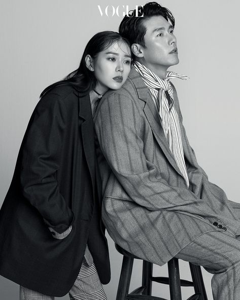 Jin Vogue, Son Yejin, Vogue Photoshoot, Son Ye Jin, Korean Couple Photoshoot, Couple Pose, Shotting Photo, Song Hye Kyo, Hyun Bin