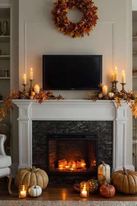 Fall Furniture , Autumn Cozy Fall ,Decor Easy Fall ,
Decor Neutral Fall ,Decor Fall ,Decor Inspiration ,Fall Decor Ideas Tv Console Fall Decorating, Fall Decor Mantle Ideas, Decorating Around Fireplace With Tv, Fall Mantle Inspiration, Fall Decor Around Tv, Chic Fall Home Decor, Fall Halloween Mantle, Autumn Fireplace Decor Ideas, Simple Fall Fireplace Decor