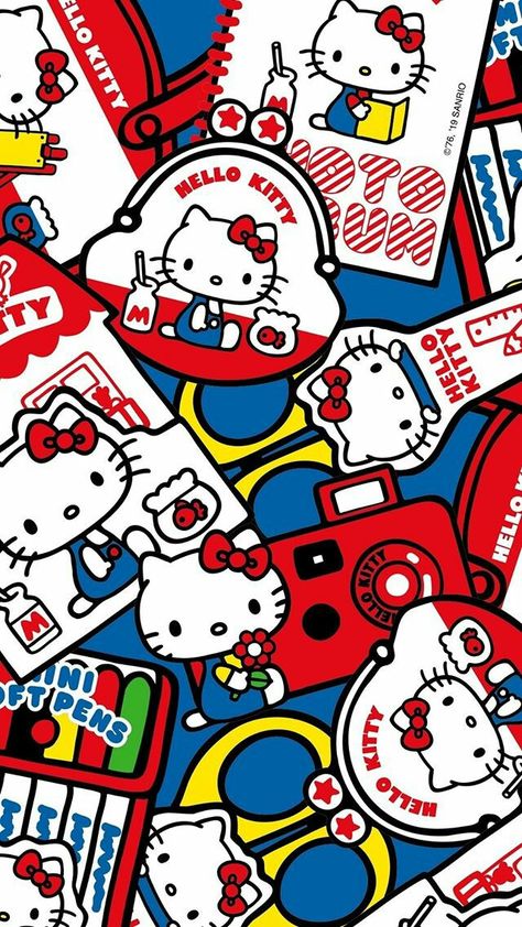 Source: hellokittybrasil (story on ig). Hello Kitty Wallpaper Iphone Red, Cute Red Wallpaper Iphone, Red Pattern Wallpaper, Kitty Wallpaper Iphone, Retro Hello Kitty, Hello Kitty Pattern, Hello Kitty Vans, 헬로키티 배경화면, Hello Kitty Wallpaper Hd