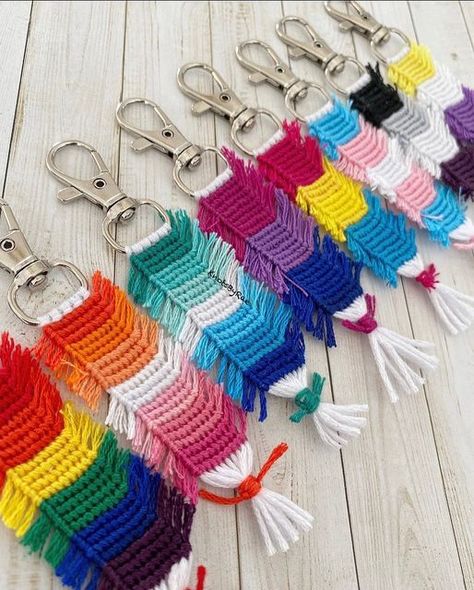 Thread Projects, Lgbtq Pride Flag, Different Flags, Arte Van Gogh, Lgbtq Flags, Cotton Embroidery, Lgbtq Pride, Pride Flag, Custom Keychain