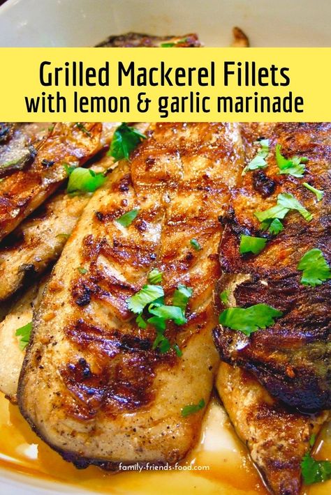 Crispy grilled mackerel with garlic & lemon - a healthy family dinner Mediterranean Mackerel Recipe, Keto Mackerel Recipe, Recipes For Mackerel Fish, Smoked Mackerel Fish Recipes, Mackerel Recipe Fillet, Grilled Mackerel Fish Recipes, Healthy Mackerel Recipe, Mackrell Recipe, Whole Mackerel Fish Recipes