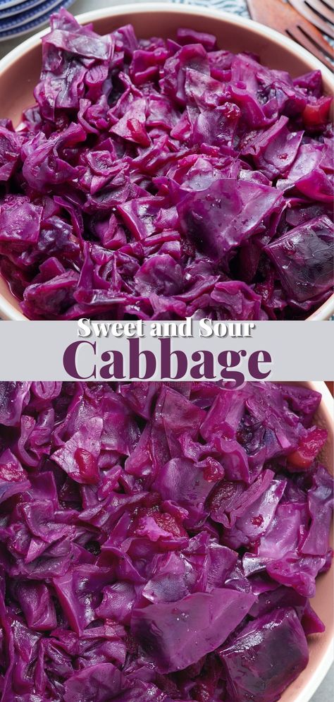 Braised Purple Cabbage Recipe, Red Cabbage Cooked Recipes, Braised Red Cabbage And Apples, Braised Purple Cabbage, Purple Cabbage Recipe Cooked, Cooked Red Cabbage Recipes, Red Cabbage Recipes Dinners, Braised Cabbage Recipes, Braised Red Cabbage Recipes