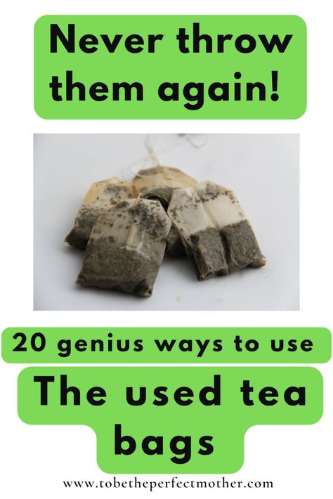 Diy Tea Bags, Tea Bag Storage, Lipton Tea, Tea Crafts, Used Tea Bags, Tea Bag Organizer, Tea Bag Art, Black Tea Bags, Green Tea Bags