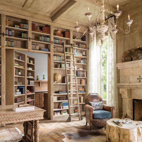 Home Library Design Ideas, Dream Home Library, Home Library Rooms, Home Office Library, Library Inspiration, Dream Library, Beautiful Library, Home Library Design, Home Libraries