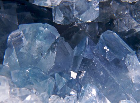 Celestite crystals in geode Blue Crystals Aesthetic, Geode Aesthetic, Jill Warrick, Crystal Core, Angelic Aesthetic, Celestite Crystal, Blue Geode, Light Blue Aesthetic, Crystal Aesthetic