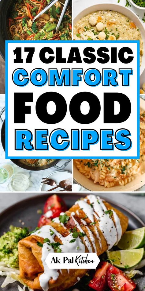 Comfort food recipes are perfect for cozy, satisfying weeknight meals. Discover a variety of hearty dinner recipes, from classic comfort food to easy family meals that everyone will love. Try simple dinner recipes like one-pot dinners and homestyle meals that warm the soul. Whether you're cooking for the family or a cozy dinner for two, these comforting meal ideas are sure to hit the spot. Enjoy quick and easy meals that bring the taste of home to your table. Enjoy these cheap easy dinner ideas. Winter Time Dinner Ideas, Special Dinners Families, Chilly Day Dinner Ideas, Dinner Recipes Special Occasion, Comfort Recipes Dinners, Unique Dinners For Two, Quick Cozy Dinner Recipes, Sunday Cooking Ideas, Trending Dinner Recipes 2024