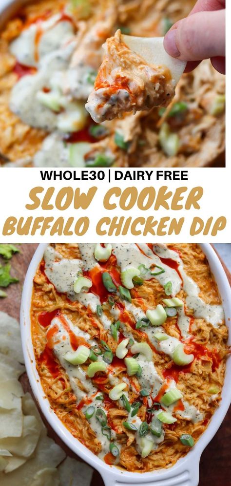 Dairy Free Cream Cheese Dip, Heavy Appetizer Recipes, Non Dairy Dips, Kid Dinner, Healthy Buffalo Chicken Dip, Healthy Dip Recipes, Wooden Skillet, Dairy Free Dips, Dairy Free Appetizers