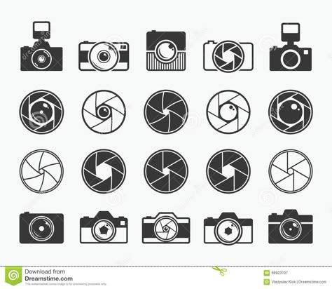 Photographer Tattoo, Camera Vector, Photography Elements, Camera Tattoos, Camera Illustration, Ad Layout, Camera Drawing, Camera Tattoo, Camera Design