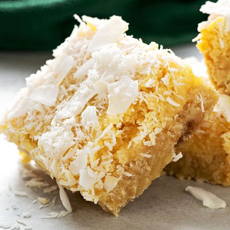 Buttery Coconut Bars Recipe - Top Recipes Buttery Coconut Bars, Coconut Bars Recipe, Cherry Fudge, Berry Cheesecake Recipes, Coconut Filling, Home Canning Recipes, Easy Carrot Cake, Jiffy Cornbread, Law Quotes