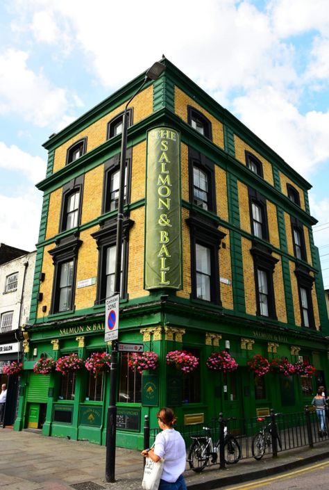 Bethnal Green Salmon Ball, London Pubs, Bethnal Green, Old Buildings, East London, Branding, London, Italy, Green