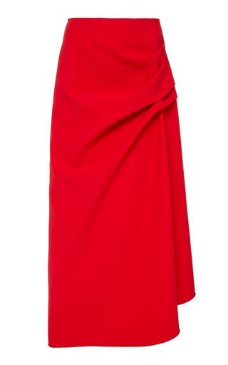 Acler | Moda Operandi Skirt Outfits Ideas, Bridesmaid Dresses Ideas, Skater Outfits, Polka Dot Midi Skirt, Crepe Skirt, Designing Ideas, Crepe Skirts, Edgy Chic, Georgette Dress