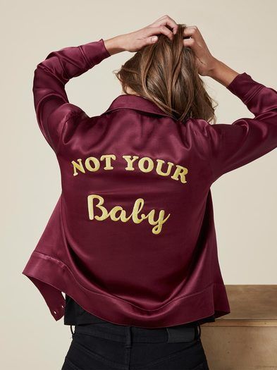 Be the badass on Valentines day with this burgundy silk bomber on ShopStyle Not Your Baby, Mode Tips, Rock Outfit, Blazer Outfit, Baby Jacket, Outfits Casual, Inspiration Mode, Creepers, Looks Style