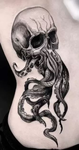 85 Unique Octopus Tattoos You'll Need To See - Tattoo Me Now Tentacle Tattoo, Cthulhu Tattoo, Octopus Tattoo Sleeve, Kraken Tattoo, See Tattoo, Unusual Tattoo, Octopus Tattoo Design, Octopus Tattoos, Stylish Tattoo