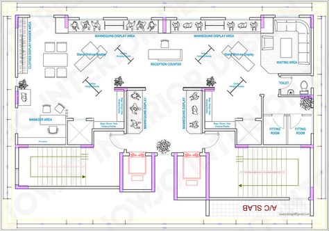 Entry #7 by roxanahosu for To design 2d interior space & furniture layout by Autocad for ladies fashion atelier | Freelancer Boutique Floor Plan Store Layout, Boutique Design Store Layout, Boutique Floor Plan, Fashion Designer Room, Furniture Store Interior, Boutique Layout, Designer Room, Room Video, Store Plan