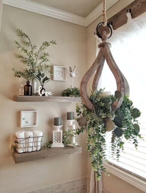 Bathroom Redecorating, Home Inspo Modern, Bathtub Decor, Restroom Decor, Bathroom Design Decor, Bathroom Inspiration Decor, Home Inspo, Farmhouse Bathroom Decor, Farmhouse Decor Living Room