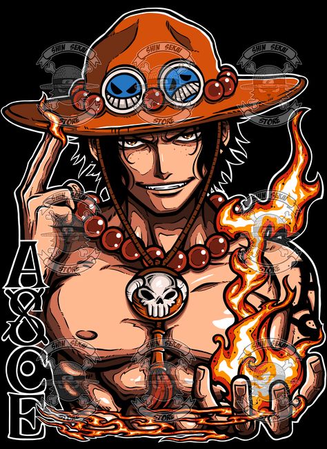 Port Gas D Ace Wallpaper, Ace One Piece Drawing, Portgas D Ace Wallpapers, One Piece Ace Wallpaper, Portgas D Ace Tattoo, Portgas D Ace Manga, Ace One Piece Wallpapers, Portgas D Ace Fanart, Ace D Portgas