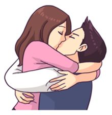 Cartoon Kiss, Good Morning Kiss Images, Kiss Sticker, Morning Hugs, Good Morning Kisses, Love Cartoon Couple, Cute Kiss, Good Morning Love Messages, Meaningful Love Quotes