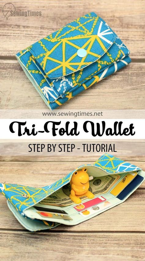 Patchwork, Small Wallet Pattern Free, Small Wallet Sewing Pattern, Fabric Wallet Diy, Small Wallet Diy, Free Wallet Sewing Patterns, Diy Wallet Pattern Free, Trifold Wallet Pattern, Crochet Card Pouch