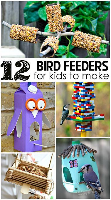 Love reusing materials to make bird feeders! Bird Feeders For Kids, Bird Feeders For Kids To Make, Bird Feeder Craft, Homemade Bird Feeders, Diy Bird Feeder, Diy Birds, Camping Crafts, Childrens Crafts, Nature Crafts