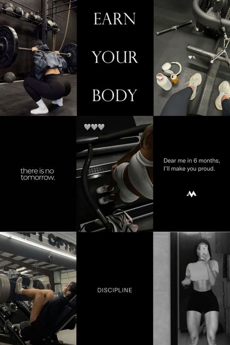 Girlies gym vision board!! Gym Mood Board Aesthetic, Women Gym Motivation Inspiration, Vision Board Ideas Gym Girl, Workout Inspo Aesthetic Wallpaper, Gym Workouts Women Pics, Work Out Aesthetic Wallpaper, Women Gym Inspiration, Gym Fitness Aesthetic, Gym Grind Aesthetic