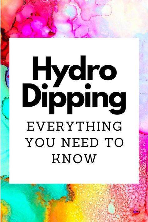 Hydro Dipping Ideas, Hydrodipping Diy, Hydro Painting, Christian Camp, Paint Dipping, Hydro Dipping, Water Marbling, Tie Dye Crafts, Ink Crafts