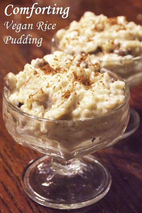 Comforting Vegan Rice Pudding Recipe - Go Dairy Free Rice Pudding Vegan, Dairy Free Rice Pudding, Rice Pudding Recipe Easy, Vegan Rice Pudding, Easy Rice Pudding, Dairy Free Pudding, Pudding Desserts Recipes, Rice Pudding Recipes, Rice Pudding Recipe