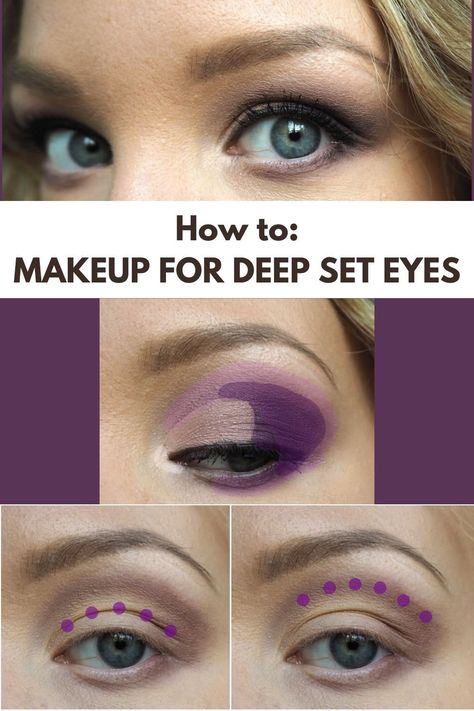 How to do makeup for deep set and hooded eyes. #deepseteyes #hoodedeyes #howtomakeup #makeuptutorial #deepseteyesmakeup #hoodedeyesmakeup #beautyblog Mata Hooded, Deep Set Eyes Makeup, Makeup For Hooded Eyelids, Eye Makeup For Hooded Eyes, Eyeshadow Techniques, Teknik Makeup, Eyeshadow For Hooded Eyes, Applying Eyeshadow, Hooded Eye Makeup Tutorial