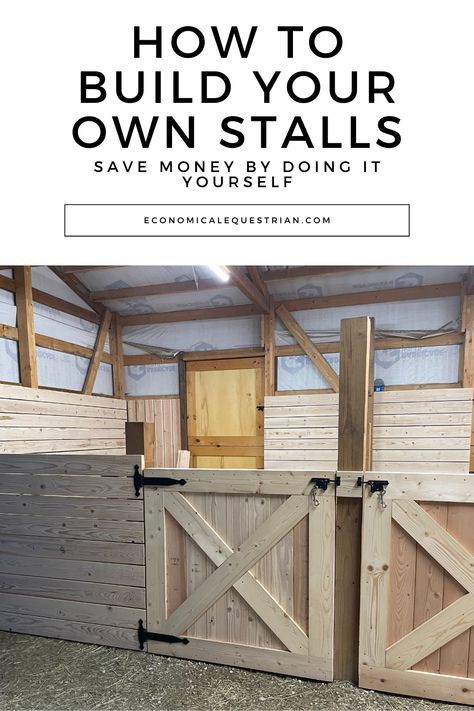 DIY Stall Build Horse Stalls Diy, Horse Stalls Doors, Small Horse Barns, Horse Farm Ideas, Diy Horse Barn, Barn Hacks, Horse Barn Ideas Stables, Barn Stalls, Small Barns