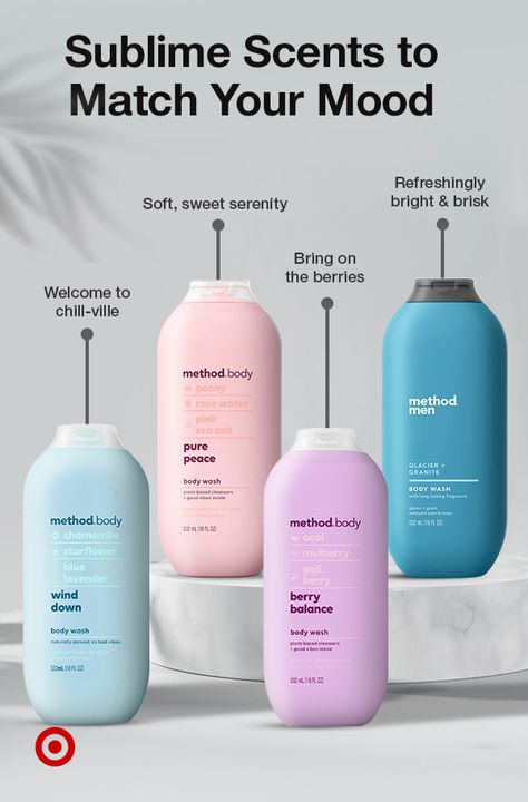 Method Body Wash Aesthetic, Target Body Care, Method Body Wash, Glow Products, Diy Spa Day, Body Washes, Glowing Skincare, Diy Spa, Pretty Skin Care