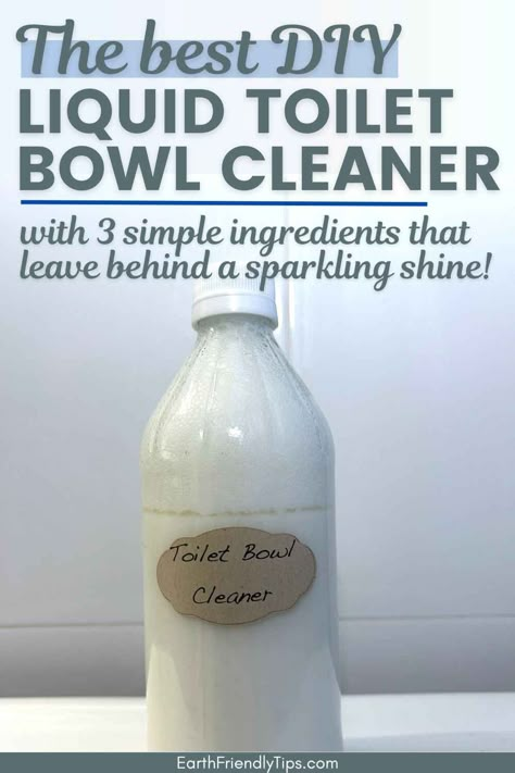 Are you ready to revolutionize your cleaning arsenal with a DIY liquid toilet bowl cleaner? Then be sure to check out our step-by-step guide on how to make this simple and easy homemade liquid toilet bowl cleaner! Our easy DIY liquid toilet bowl cleaner recipe promises a powerful, natural solution that leaves your toilet sparkling clean without toxic chemicals. Say farewell to harsh cleaners and embrace a DIY approach for a healthier, eco-conscious home with this liquid toilet bowl cleaner. Homemade Toilet Bowl Cleaner, Organising Tips, Homemade Toilet Cleaner, Homemade Cleaning Supplies, Natural Cleaning Recipes, Cleaning Diy, Diy Toilet, Diy Cleaning Solution, Cleaner Recipes