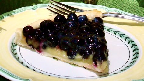 Lemon Curd Pie, Tart Lemon Curd, Fresh Blueberry Pie, Curd Tart, Lemon Curd Tart, Blueberry Tart, Blueberry Topping, Lemon Curd Recipe, Tarts Crust