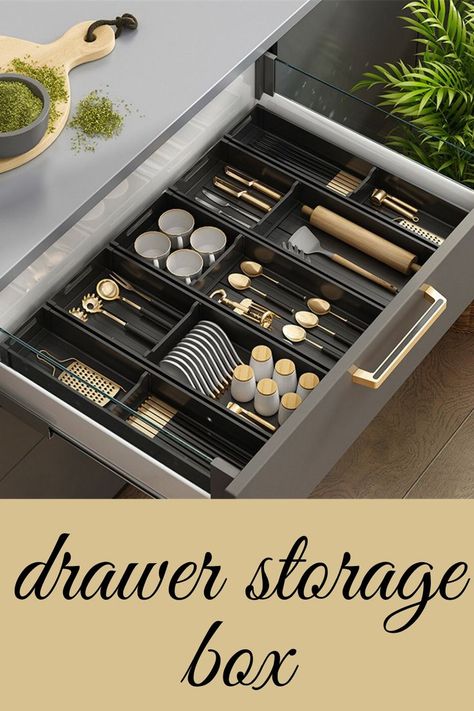 Kitchen Cutlery Storage Box Drawer Separation Tableware Separation Storage Box Tableware Organizer for Spoons Forks Knives Discount 63% Category: drawer storage box Material: Aluminum Function: Organize Storage scene: kitchen Scope of application: kitchen utensils Capacity: 1L Style: 41*10cm, 41*15cm, 46*10cm, 46*15cm Kitchen Spoon Drawer, Cutlery Organizer Ideas, Knives Drawer Organizer, Spoon And Fork Organizer Ideas, Spoon Organizer Drawer, Cutlery Storage Ideas, Kitchen Spoon Organizer, Spoon Organizer, Kitchen Cutlery Storage