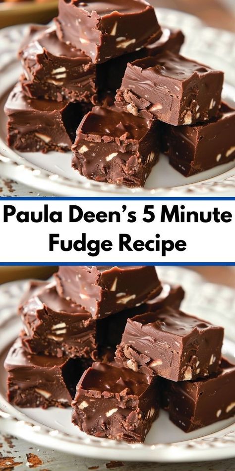 Make delicious fudge in 5 minutes with Paula Deen’s easy recipe. Perfect for chocolate cravings. Quick Fudge Recipe, Recipe With Chocolate Chips, 5 Minute Fudge, Easy Chocolate Fudge, Homemade Fudge Recipes, Fudge Recipes Chocolate, Christmas Fudge, Paula Deen Recipes, Fudge Recipes Easy