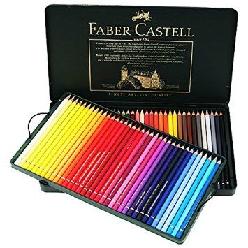 Faber Castell Polychromos Color Pencils Finest Artists Quality,Metal tin Set of 72 Faber Castell Polychromos, Colored Pencil Set, Art Pencils, Coloring Supplies, Drawing Supplies, Colouring Techniques, Coloured Pencils, Color Pencil Art, Color Pencil Drawing