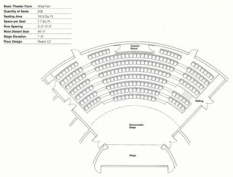 Gallery of How to Design Theater Seating, Shown Through 21 Detailed Example Layouts - 17 Open Auditorium Design, Open Air Theater Plan, Open Hall Design, Lecture Theatre Design, Theater Floor Plan, Theatre Plan, Auditorium Plan, Floating Structure, Seating Layout