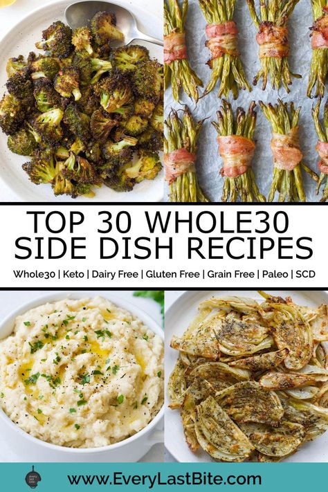 Gluten Free Dairy Free Veggie Recipes, Paleo Veggies Sides, Vegetable Side Dishes Paleo, Grain Free And Dairy Free Recipes, Gluten Free Grain Side Dishes, Whole 30 Dinner Sides, Paleo Easter Side Dishes, While 30 Sides, Gluten Free Dairy Free Vegetable Side Dishes