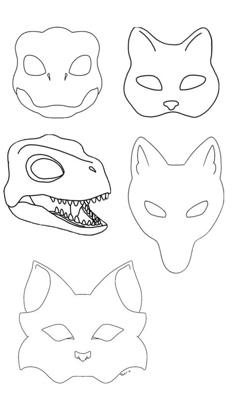 Therian Mask Drawing Base, Therian Mask Template Printable, Therian Mask Ideas Drawing, Therian Things To Draw, Therian Mask Base Drawing, Fursuit Template, Therian Mask Ideas Free To Use Drawing, Therian Mask Ideas Cat Base, Therian Drawing Ideas