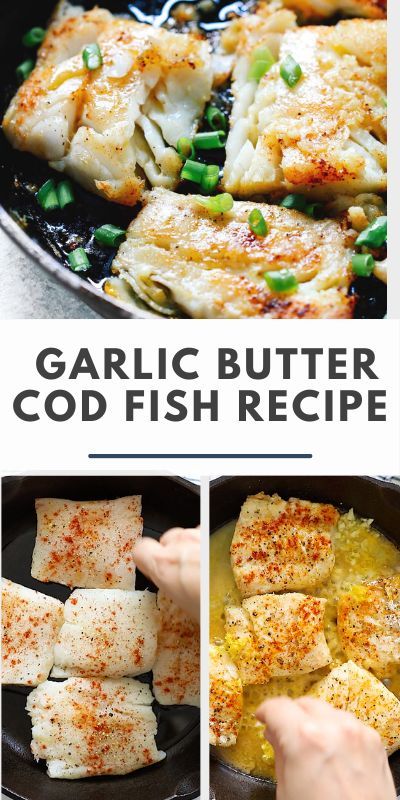 Sauteed Fish Recipes, Fried Cod Fish Recipes, Garlic Butter Cod, Cod Fish Recipe, Butter Fish Recipe, Cod Fillet Recipes, Butter Cod, Butter Fish, Fish Fillet Recipe