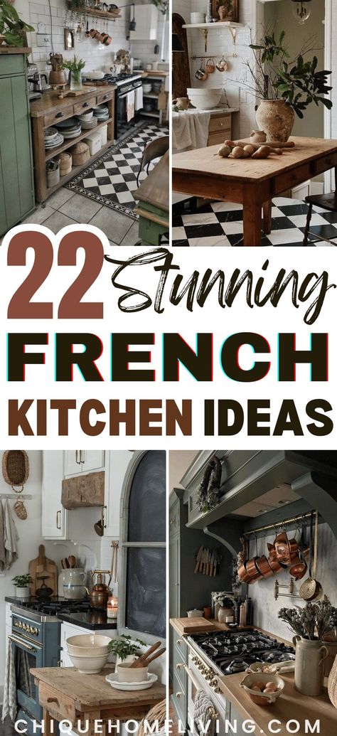 22 Stunning French Country Kitchen Design Ideas 47 22 Stunning French Country Kitchen Design Ideas French Kitchen Ideas, Modern French Kitchen, French Bistro Kitchen, French Kitchen Design, French Cottage Kitchen, Kitchen Styles French, French Provincial Kitchen, French Style Kitchen, French Kitchens