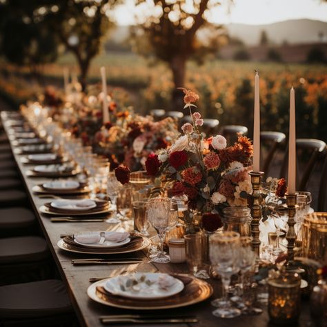 Vineyard Spring Wedding, Harvest Table Centerpieces Wedding, Harvest Themed Wedding, Fall Estate Wedding, Vineyard Fall Wedding, Vineyard Table Decor, Romantic Fall Wedding Table Decor, Vineyard Wedding Table Setting, Fall Wedding Tablescapes Long