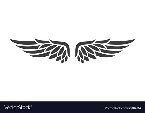 Bird Wings Tattoo, Falcon Wings, Falcon Tattoo, Falcon Bird, Wing Logo, Wings Png, Spot Design, Wing Tattoo, Eagle Wings