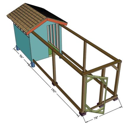 How to Build a DIY Chicken Coop in Your Backyard - TheDIYPlan House Chicken, Chicken Manure, Chicken Coop Run, Chicken Run, Chicken Cages, Chicken Coop Designs, Diy Chicken, Coop Plans, Household Waste