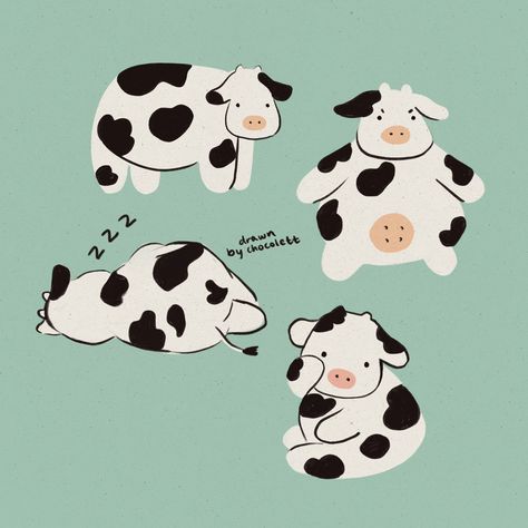 Choco☆Lett ~☆ on Twitter: "Cows 🐮… " Cow Drawing, Posca Art, Illustration Photo, Dibujos Cute, Cute Cows, Cute Animal Drawings, Cute Doodles, Cute Illustration, 그림 그리기