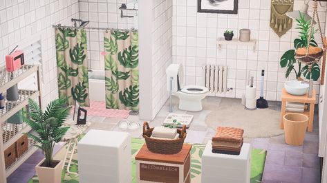 🌱 beatrice on Twitter: "i’m in love with my animal crossing bathroom… " Acnh Concrete Wall, Animal Crossing Bathroom, Acnh House, Acnh Cottagecore, Animal Crossing Funny, Animal Crossing Guide, Animal Crossing Qr Codes Clothes, Animal Crossing Wild World, Acnh Ideas