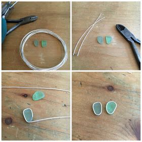 Beach Glass Jewelry Diy, Seaglass Earrings Diy, Seaglass Silver Jewellery, Sea Glass Diy, Seaglass Jewelry, Diy Jewelry Earrings, Bijoux Fil Aluminium, Diy Jewelry Unique, Diy Jewelry Inspiration