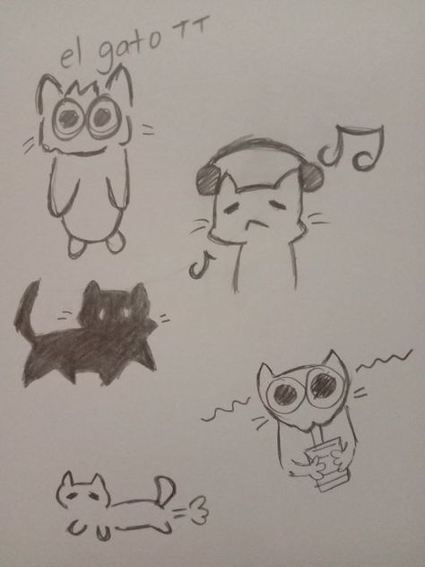 cat doodles Silly Kitty Drawing, How To Draw Goofy Cats, Goofy Cats Drawing, Goofy Doodles Cat, Goofy Ahh Doodles, Silly Cat Doodles Drawing, Silly Love Doodles, Goofy Ahh Drawings, Doodles In Class Ideas