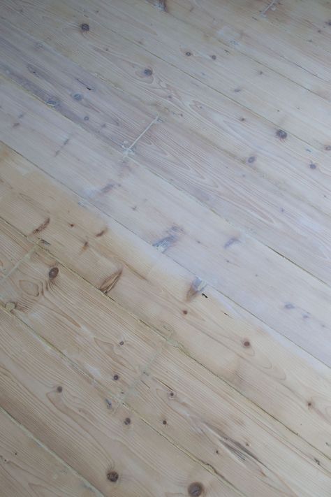 Whitewashed Floorboards, Pine Floorboards, White Washed Pine, How To Whitewash, White Washed Floors, Nordic Interiors, Wood Floor Design, Timber Floors, Floor Restoration