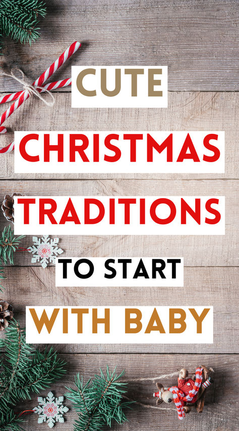 Spending your Baby's first Christmas is something special to look forward to. Not only are there an abundant amount of fun Christmas traditions for families with a newborn, but starting your Christmas traditions as a new family gives you so many options for fun holiday rituals. Click on the pin to discover the best Christmas traditions to start with Baby and get ready for the start of the holiday season! Yearly Christmas Traditions, First Christmas With Newborn, Newborn Christmas Traditions, Family Christmas Traditions Ideas, New Christmas Traditions Families, Christmas Traditions With Toddlers, Xmas Traditions For Families, Newborn Crafts Christmas, New Family Christmas Traditions